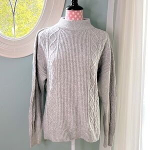 Express Boxy Cable Knit  Sweater Size L